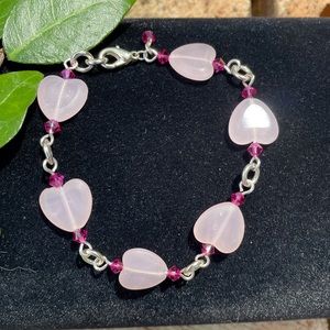 💎 Pink Heart Bracelet